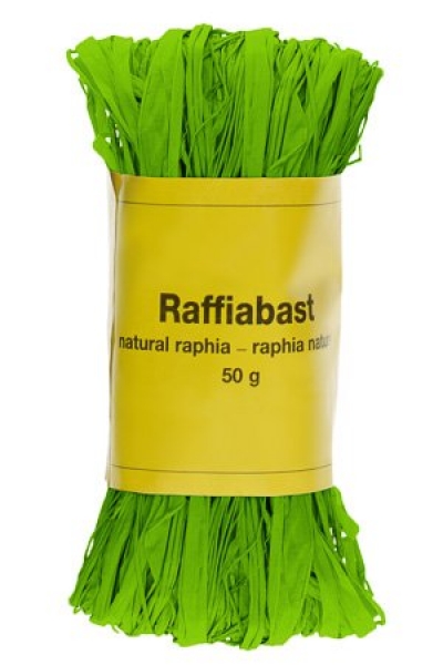 Raffia Bast apfelgrün 50g